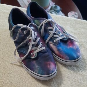 Vans Cosmic Print Sneakers - Blue and Purple